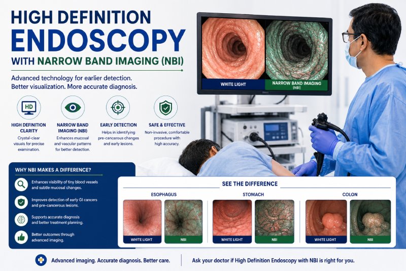 High Definition Endoscopy With NBI jivan hospital